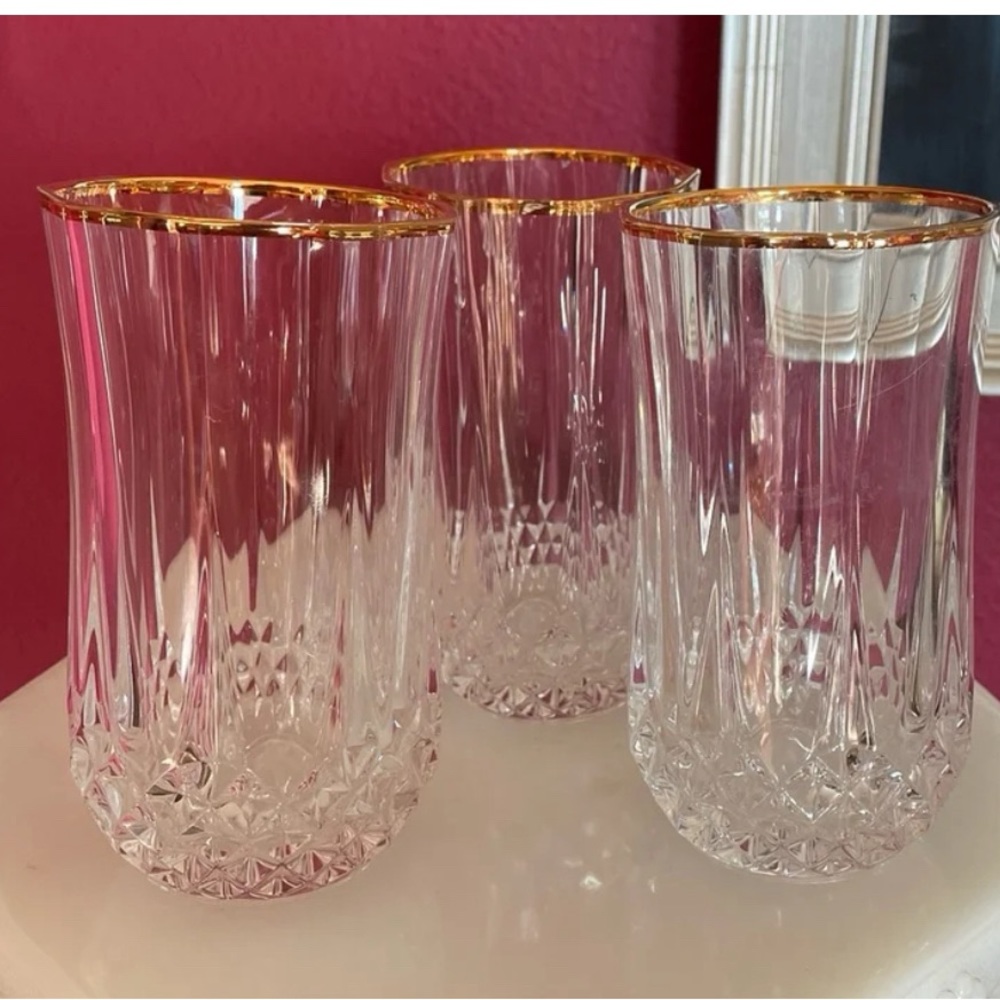 Cristal D’Arques France  24% Lead Crystal Water glasses